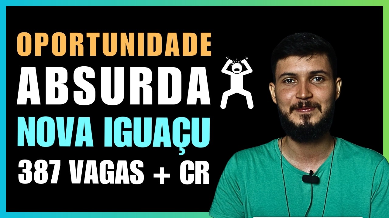 SAIU! NOVA IGUAÇU (A Maior Oportunidade de 2025) Agente de Saúde e Endemias