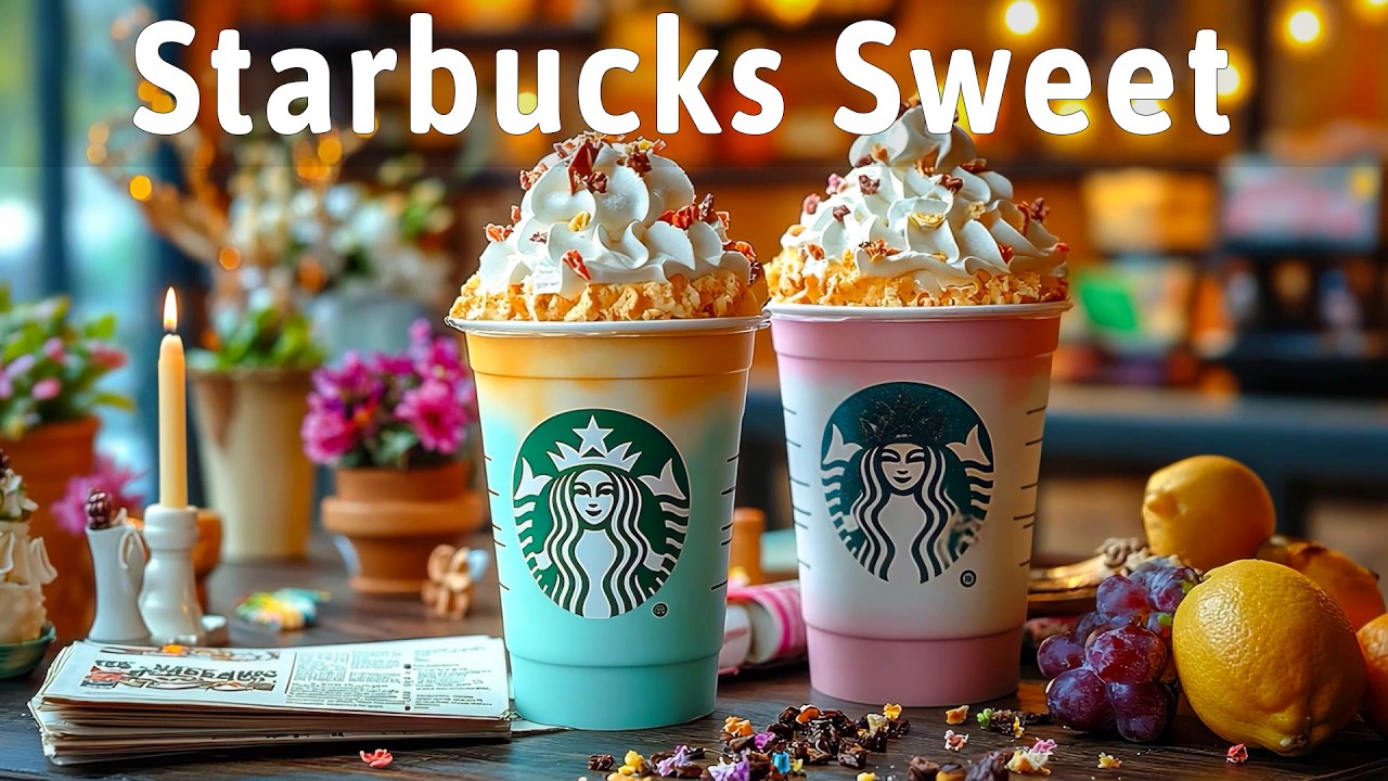 Spring Starbucks Jazz ☕ Happy Morning Coffee Jazz & Sweet Bossa Nova Piano Music For Energy The Day