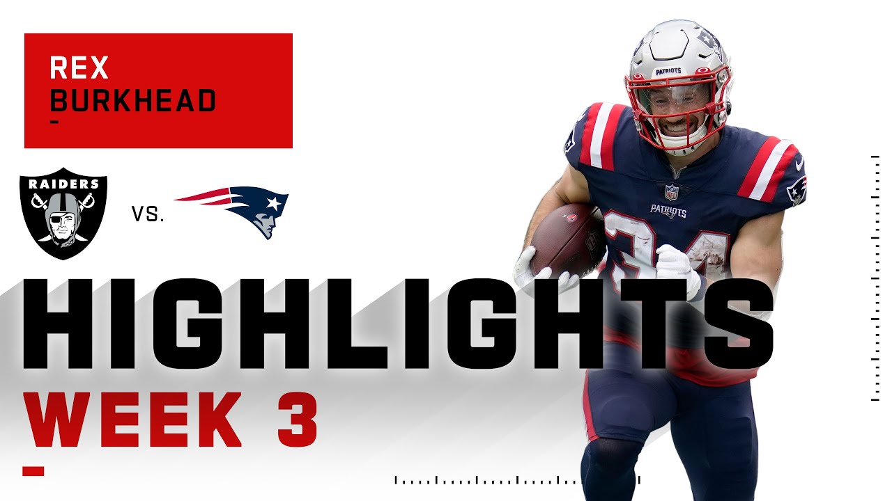 Rex Burkhead Finishes w/ 3 TDs! | NFL 2020 Highlights