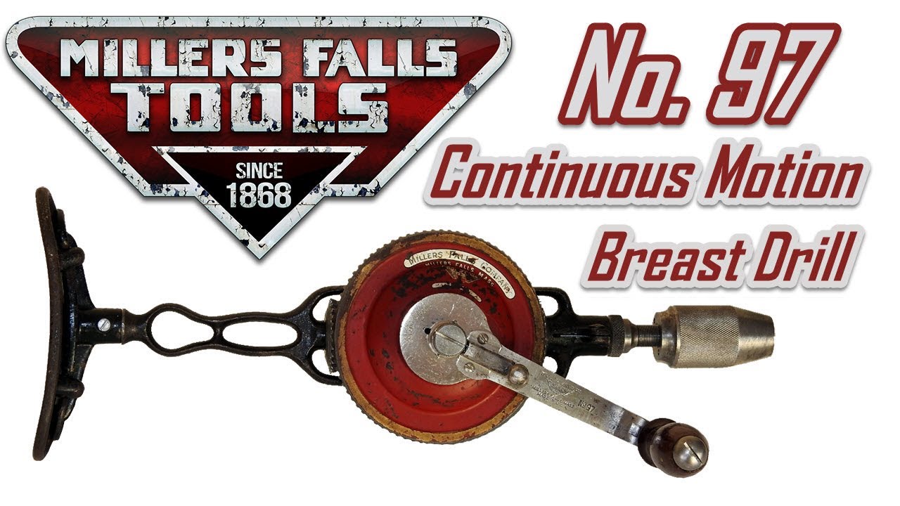 Taladro de Pecho MILLERS FALLS Co. N°97 | Made in U.S.A. | '40s #millersfallstools #millersfalls