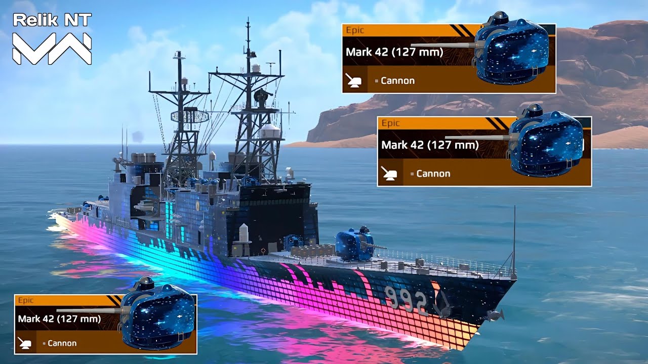 Fletcher With 3x Mark 42 (127 mm) Dual Purpose Cannon🔥 Modern Warships 