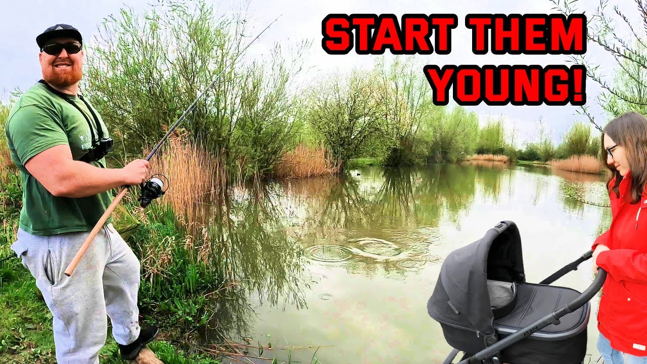 Surface Carp Fishing With A Baby! Peterstone Lakes!
