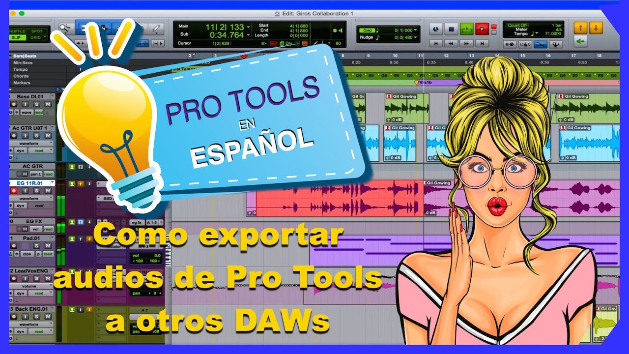 🎚  Pro Tools en ESPAÑOL - Como exportar audios de Pro Tools a otros DAWs 🎛