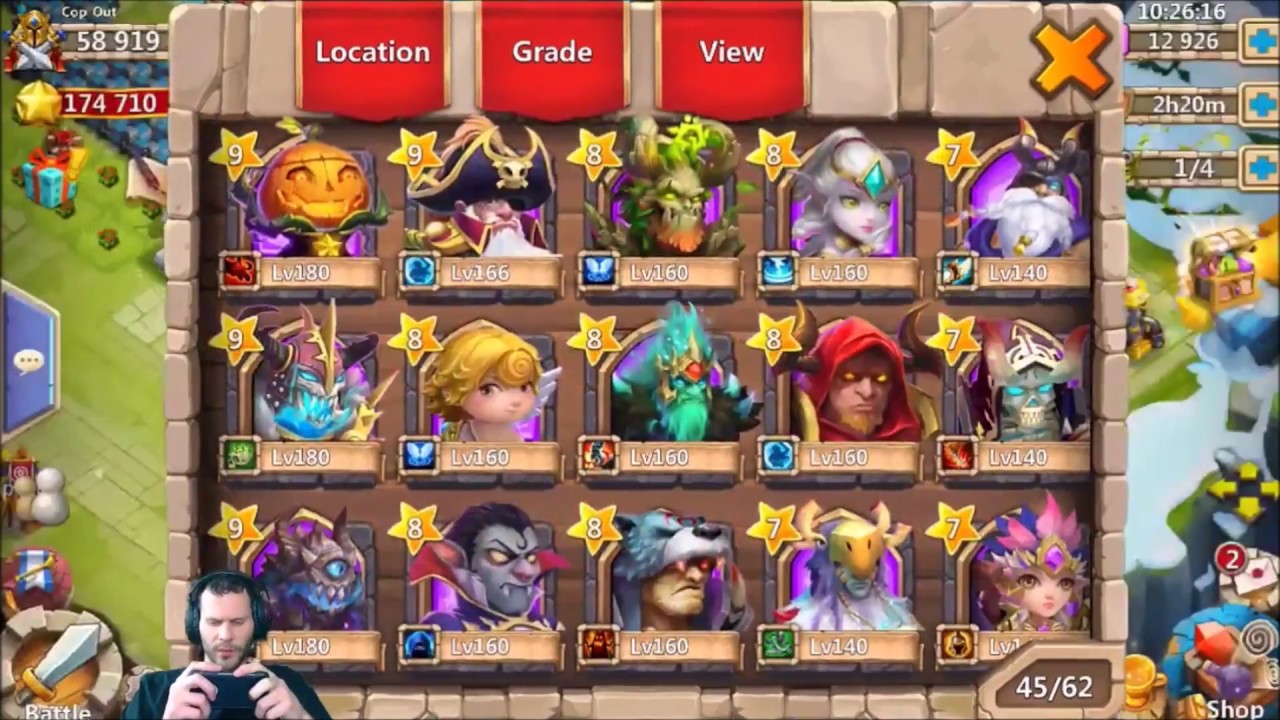 First Time Buying Gems Rolling For Heroes Great Session Castle Clash