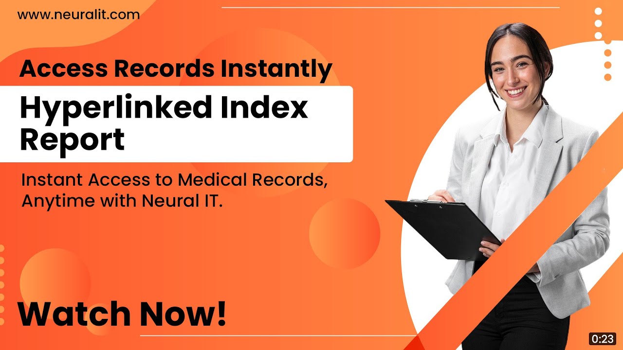 Hyperlinked Index Report: Access Medical Records Instantly | Free Trial + 10% Off!