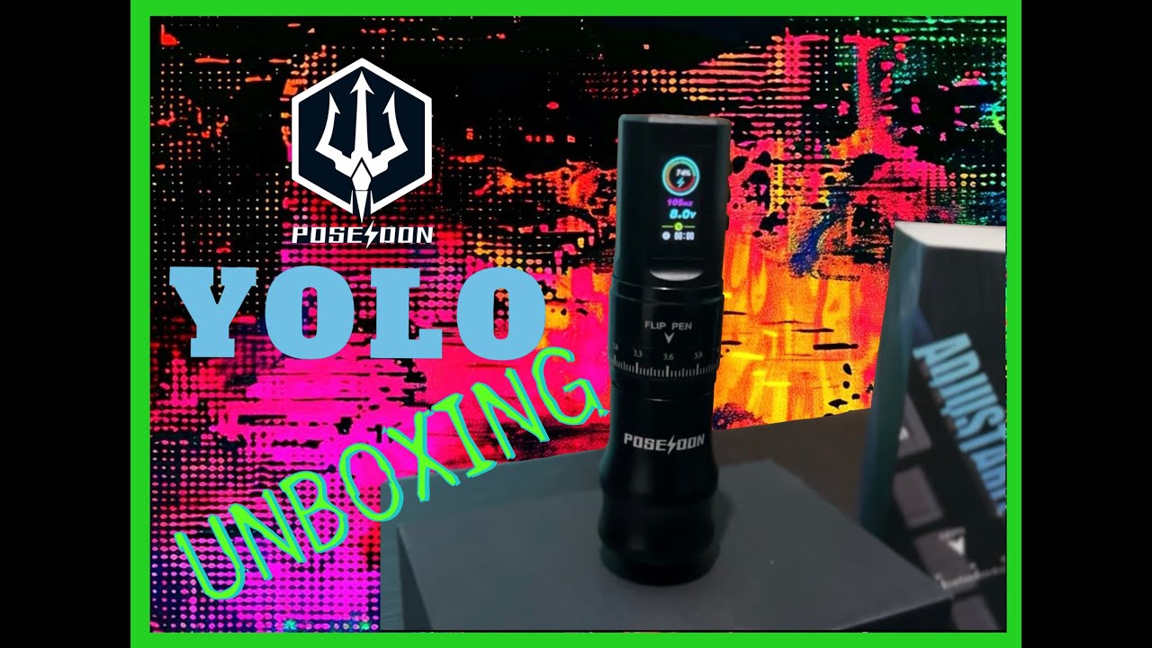 Maquina de tatuar Poseidon YOLO Unboxing