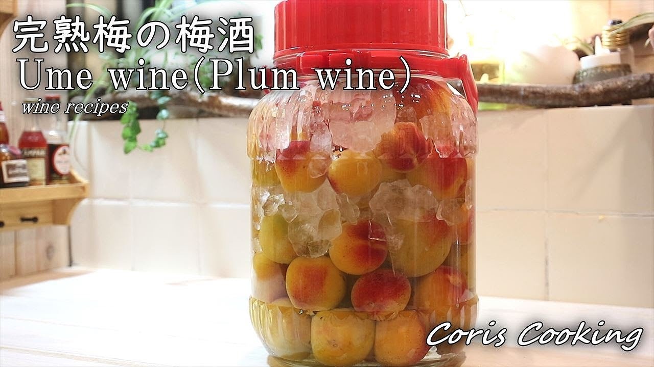 完熟梅の黄金梅酒の作り方・レシピ☆桃のような香りの梅酒☆ how to make Umesyu(plum wine)｜Coris cooking