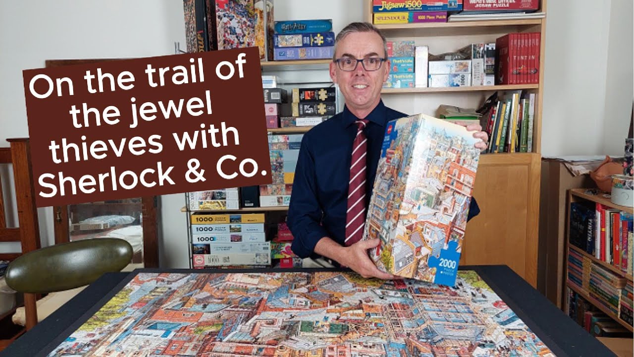 On the trail of the jewel thieves with Sherlock & Co., a 2000-piece jigsaw puzzle from Heye