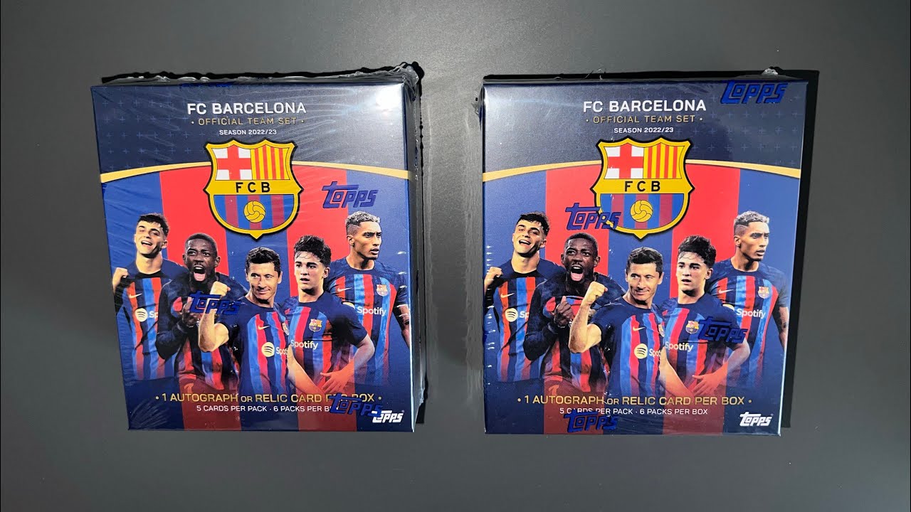 2 x FC Barcelona Team Set 2023 TOPPS