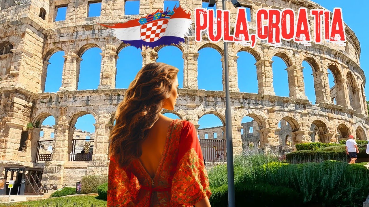 HIDDEN GEM IN CROATIA, ROMAN ARENA IN PULA 4K WALKING TOUR, BEST DESTINATION FOR TRAVEL