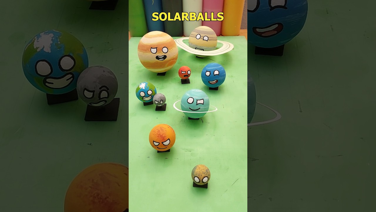 👉C&oacute;mo hacer los 8 planetas de Los Solarballs 🌞 super f&aacute;cil ✅️