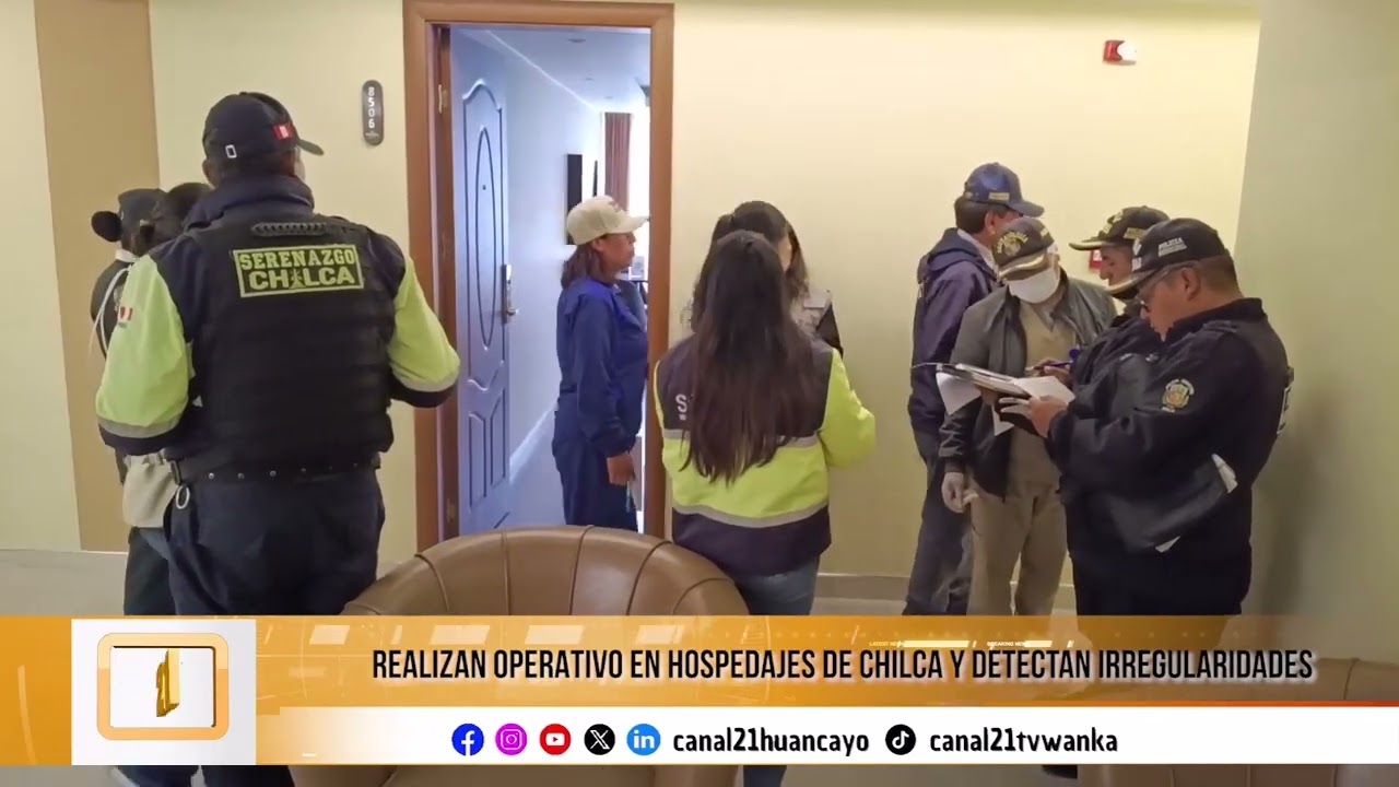 Operativo conjunto en hospedajes de Chilca