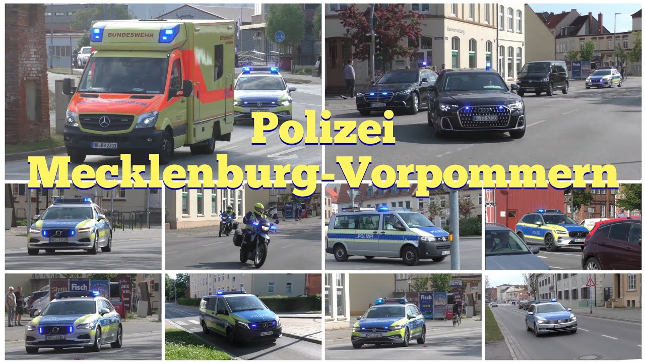 [2022/2023] Einsatzfahrten Polizei MV - FuStW, SiKW, FüKW PI, ZPKW IM, Krad und mehr