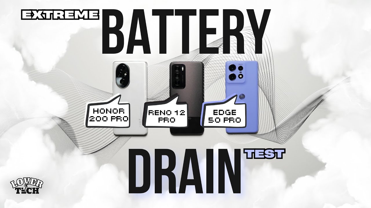 Oppo Reno 12 Pro vs HONOR 200 Pro vs Moto Edge 50 Pro EXTREME Battery Drain Test