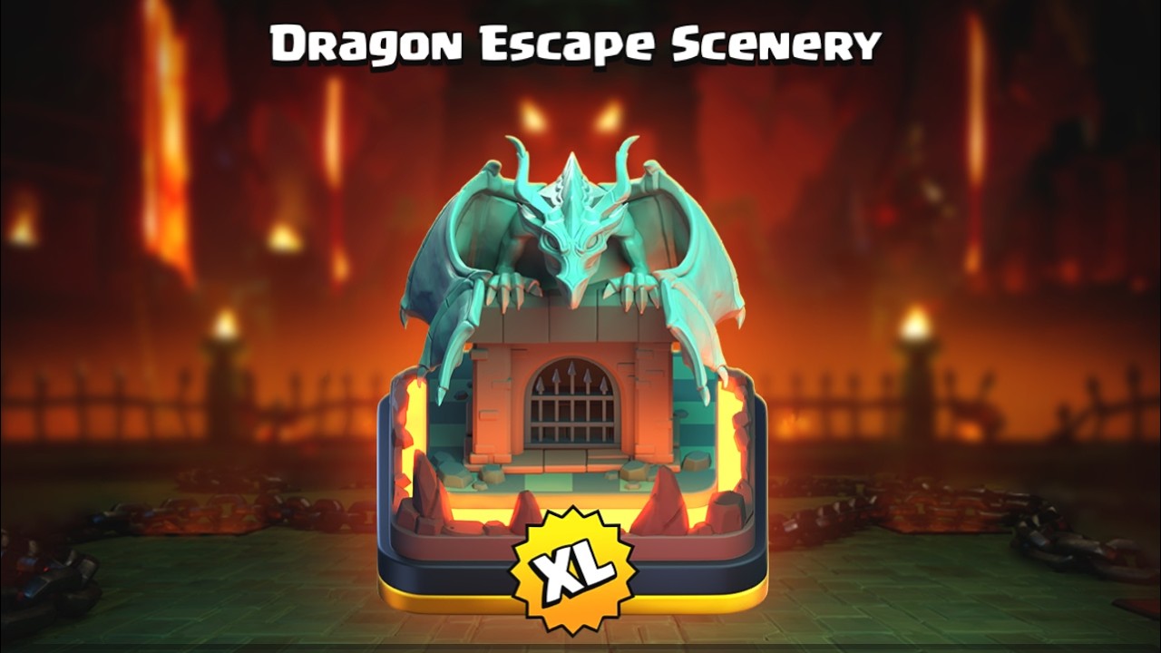 Getting Dragon Escape Scenery! CWl Attacks! #clashofclans