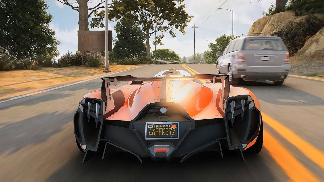 GTA 5 Unreal Engine 5 Graphics Mod Concept And Enhanced Lighting Gameplay On RTX4090 Ultra Settings 