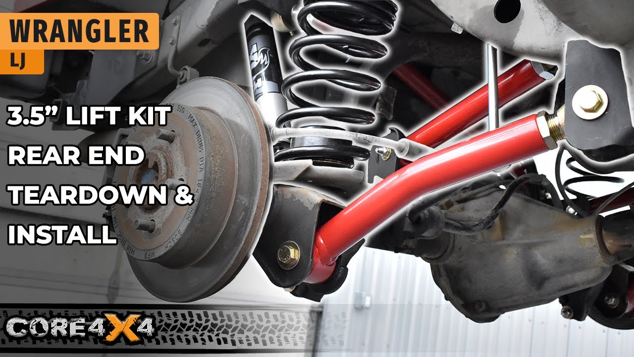 LJ Build pt.2 - 3.5in Lift Kit Rear Install - Core4x4