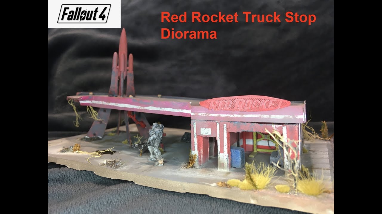 Fallout 4: Red Rocket Truck Stop Diorama Scratchbuild