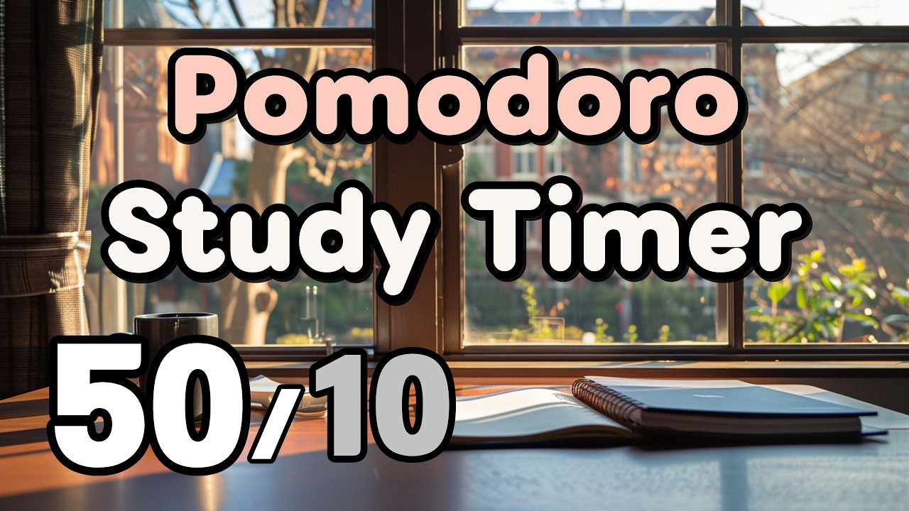 50/10 x2 Pomodoro Study Timer | Deep Work Session (No Lyrics)