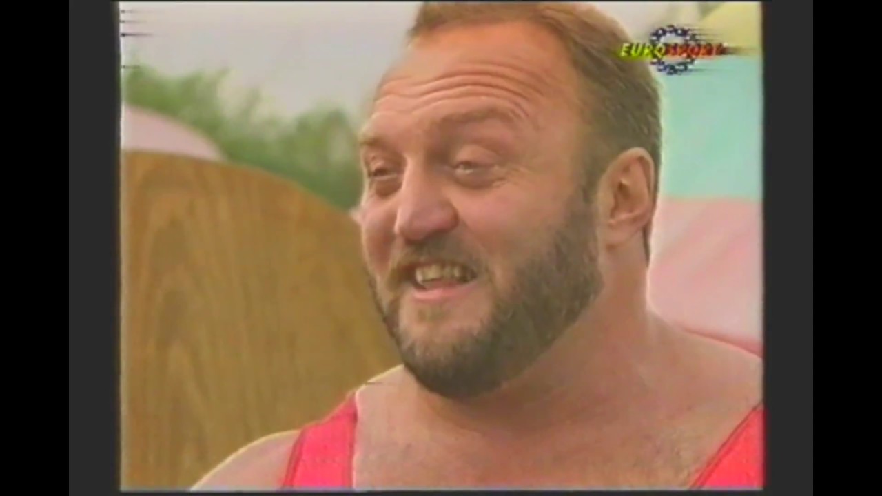Bill Kaz & O.D Wilson in The world strongest team competition  1990