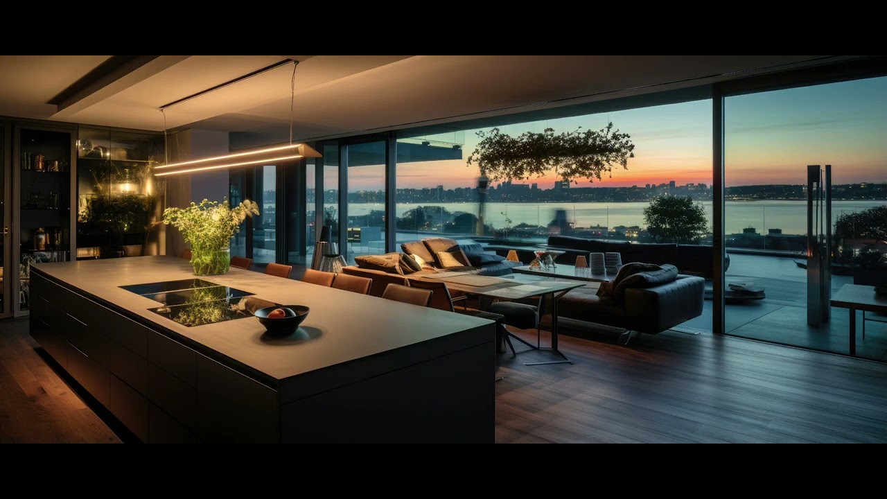 Modern Luxury Apartment at Sunset | Relaxing Lounge Music & City Views