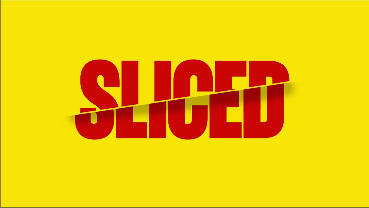 How to Create Sliced Text Effect in Adobe Photoshop | Photoshop Tutorial