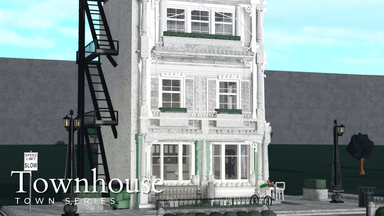 ˚ 🏙️ BLOXBURG | Cafe Extension + Fire Escape | Roblox Speed Build 🏠