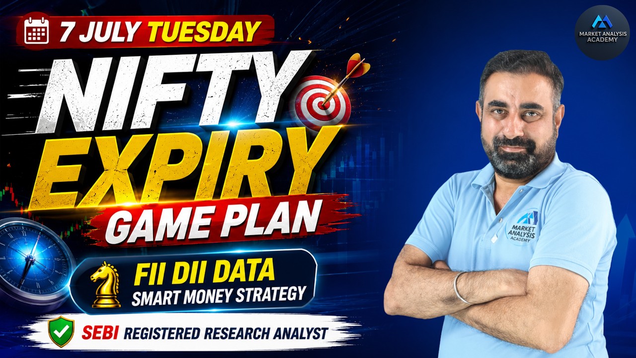🔴LIVE Big Warning⚠️ for Nifty Traders | Nifty Setup Alert!⚠️ | FII DII Data Reveals Something Big