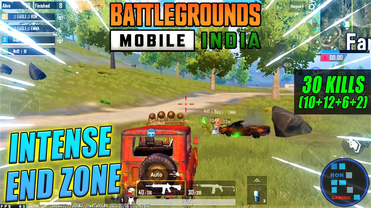 BGMI | We Had Amazing And Intense End Zone Fight With 30 Kills