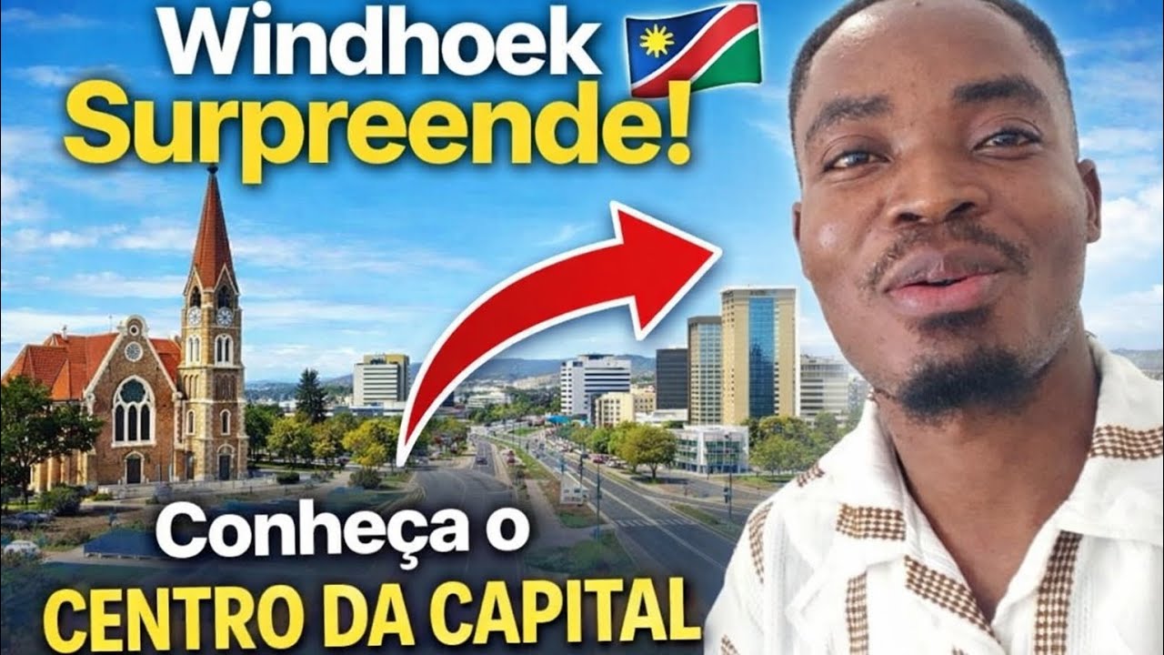 WINDHOEK SURPREENDE! 🇳🇦 CONHEÇA O CENTRO DA CAPITAL DA NAMÍBIA (Cidade Organizada de África)