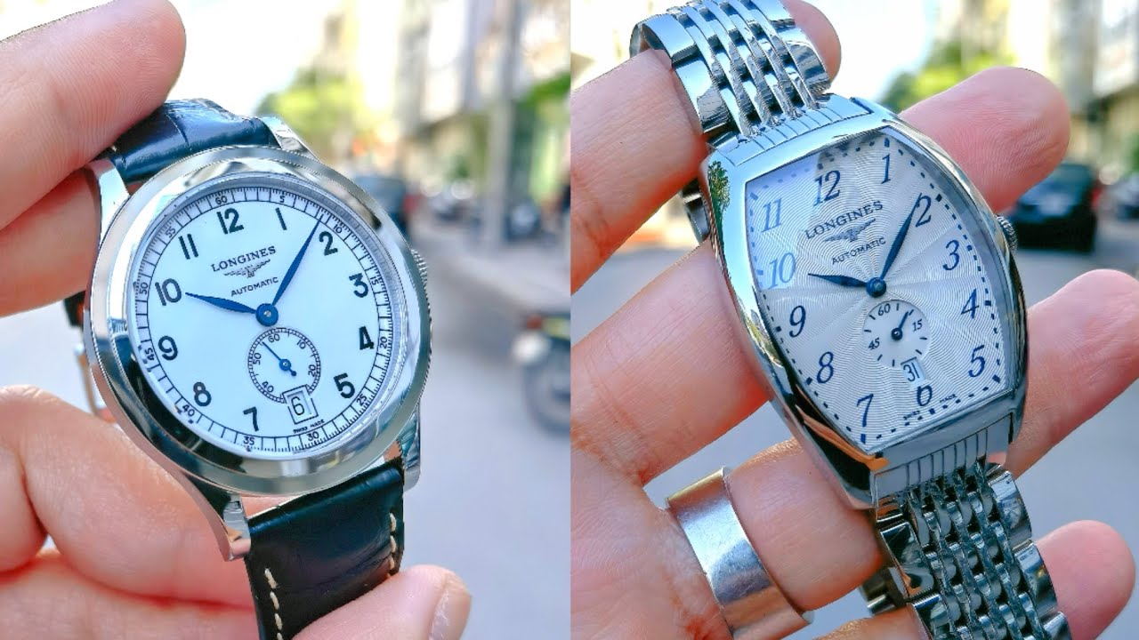 Cặp Longines Heritage Small Second 38.5mm L2.767.4.13.2 và Evidenza L2.642.4.73.6 | ICS Authentic