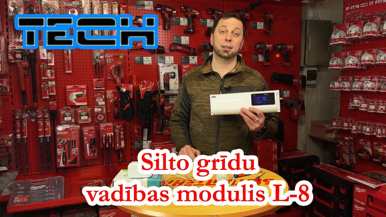 Kontrolieris siltajām grīdām | Контроллер для теплых полов | TECH EU L-8e | Randiņ&scaron; ar meistaru