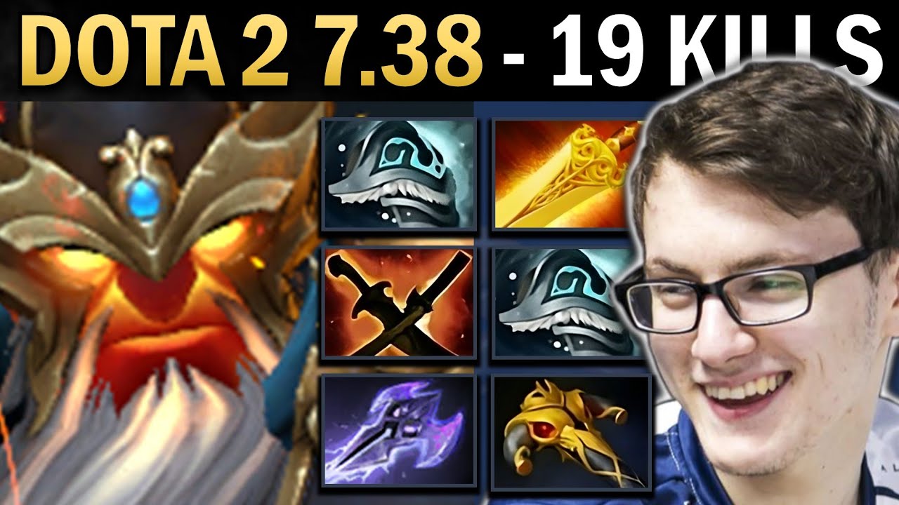 Ember Spirit Gameplay Miracle with 19 Kills and Radiance - Dota 7.38