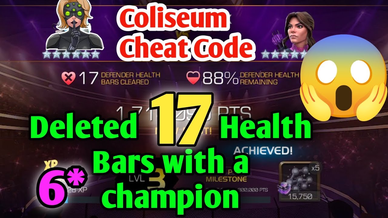6* Champion Deleted 17 Health Bars 😱 / Alliance Coliseum Kate Bishop mcoc 