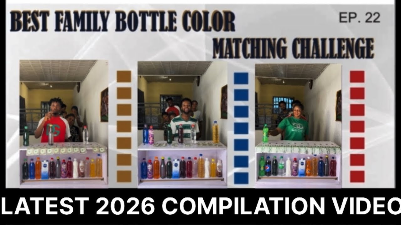 🆕HOW TO MATCH THIS INTERESTING & ENTERTAINING FAMILY BOTTLE COLOR MATCHING CHALLENGE 