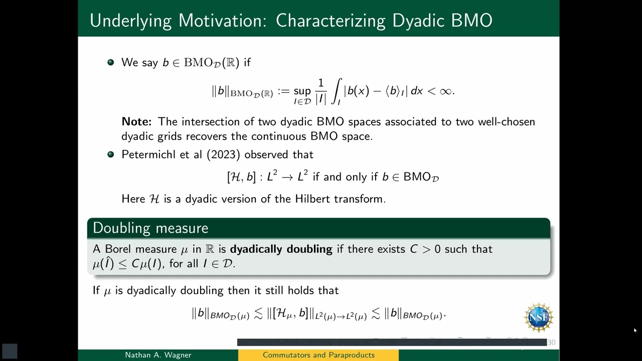 Nathan Wagner (George Mason U.) - Optimal Sparse Bounds and Commutator Characterizations Without D..