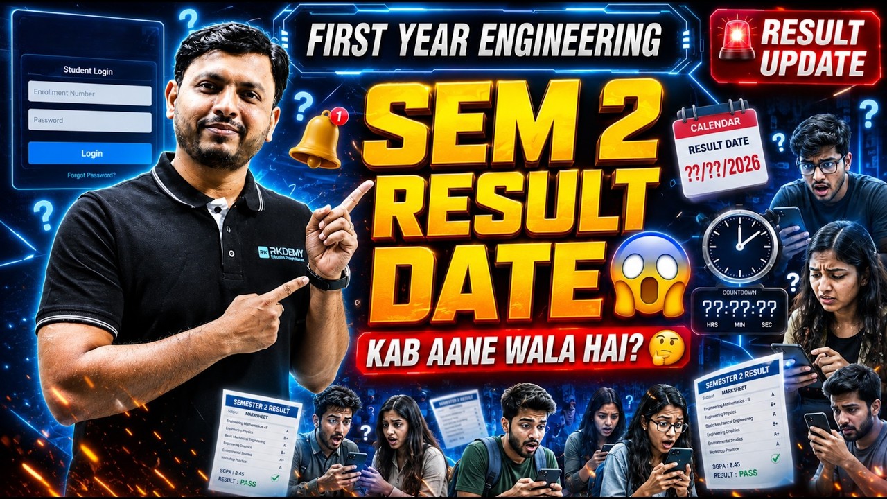 FE Engineering Sem 2 Result Date 🚨 | Mumbai University Result Update | RK SIR #sem2result