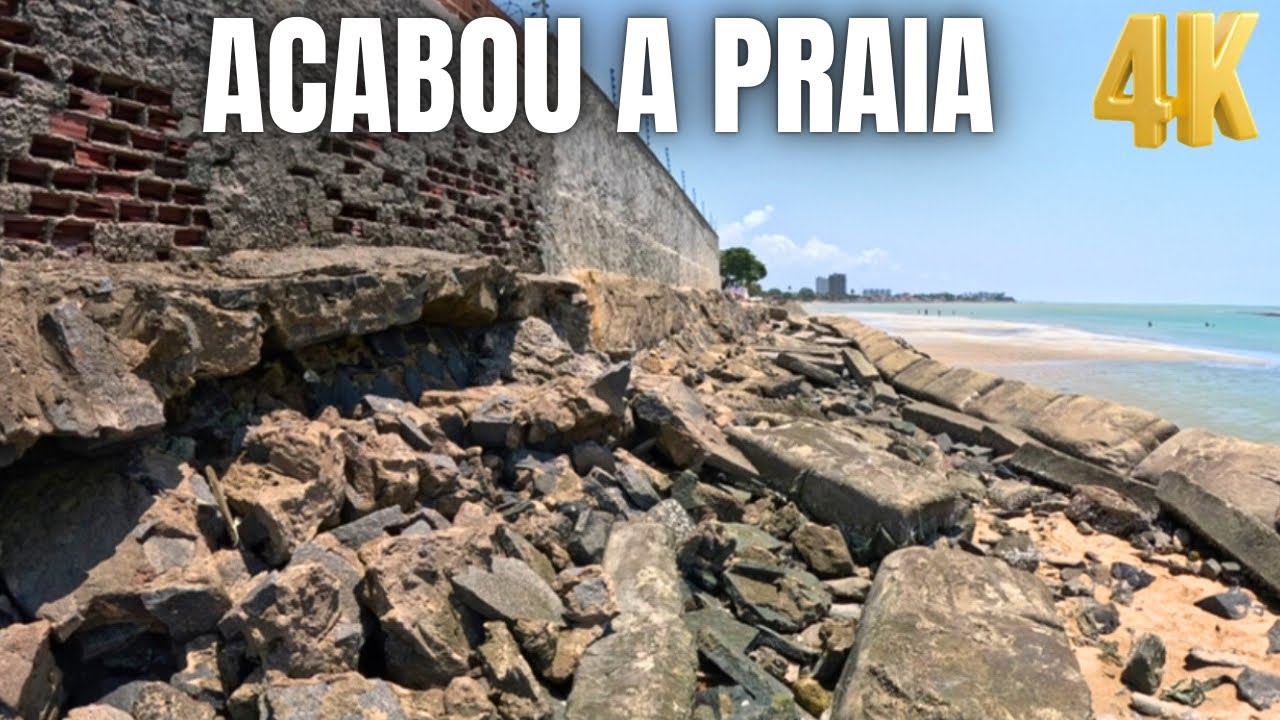 Avanço do mar destruição praia de PAU AMARELO paulista PE ￼