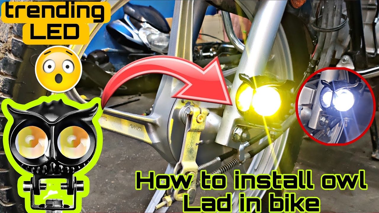 Ultimate Guide: Installing Owl Shape LED on Bike #owl led #owl led fitting #owl shape led