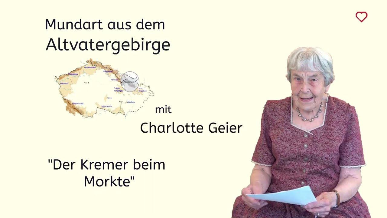 Altvaterdialekt: Der Kremer beim Morkte