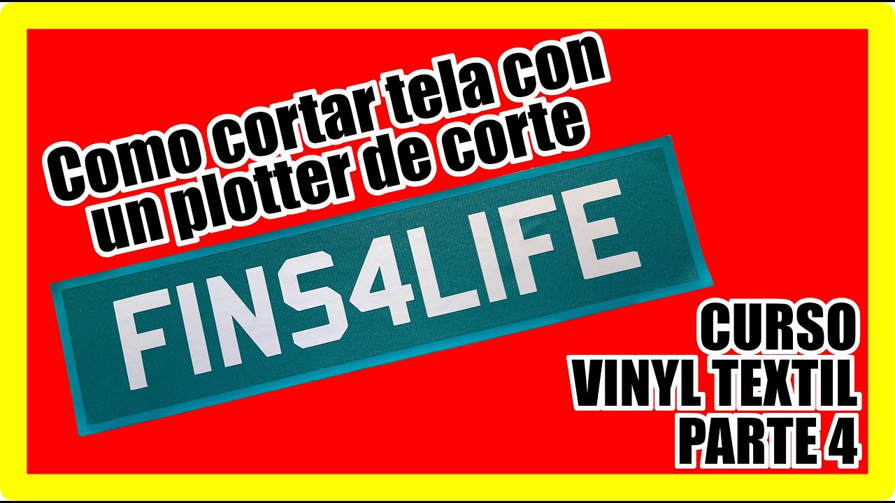 Curso Vinyl textil parte 4 - como cortar tela con plotter de corte - parches de tela y vinyl textil