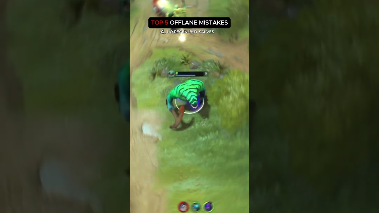 Top 5 Offlane Mistakes 😤 Patch 7.39! #dota2gameplay #dotashorts