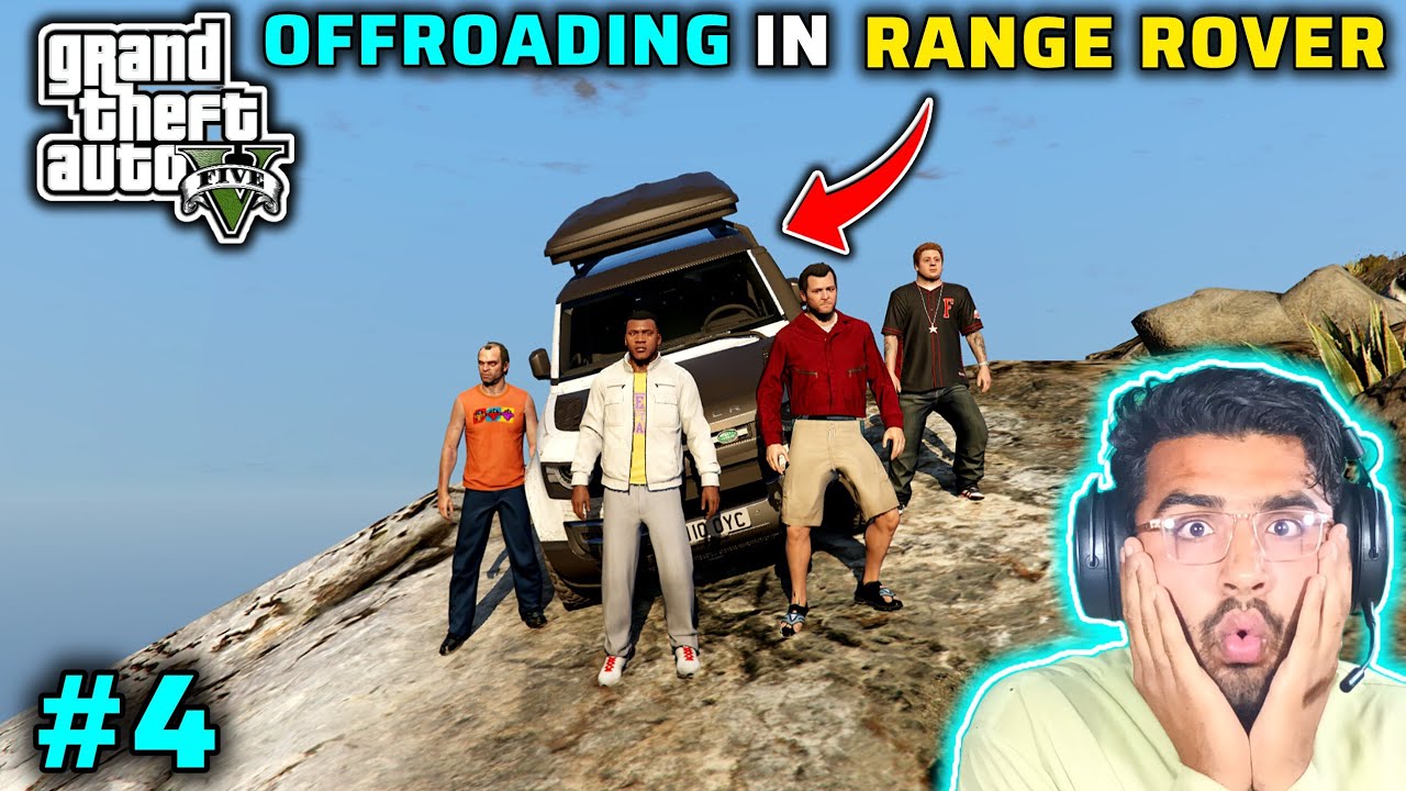 OFFROADING IN DEFENDER WITH FRANKLIN MICHEAL TREVOR AND JIMMY || GTA 5 GAMEPLAY #4