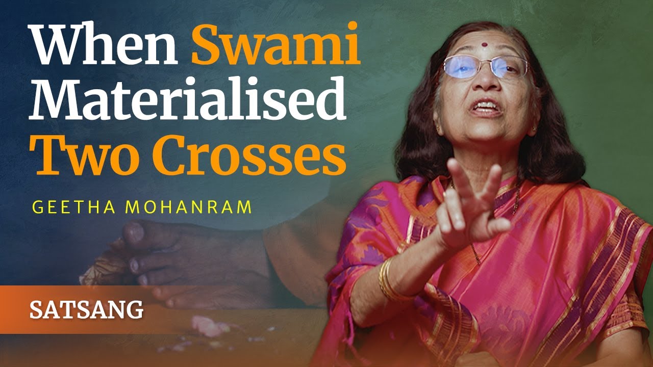 Two Crosses and an Islamic Talisman - The Master to All | Geetha Mohanram | Satsang from Prasanthi