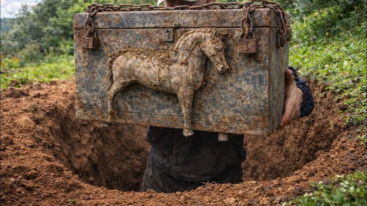 The strangest buried treasures / box of gold Hunt with métal dedector / adventure / gold