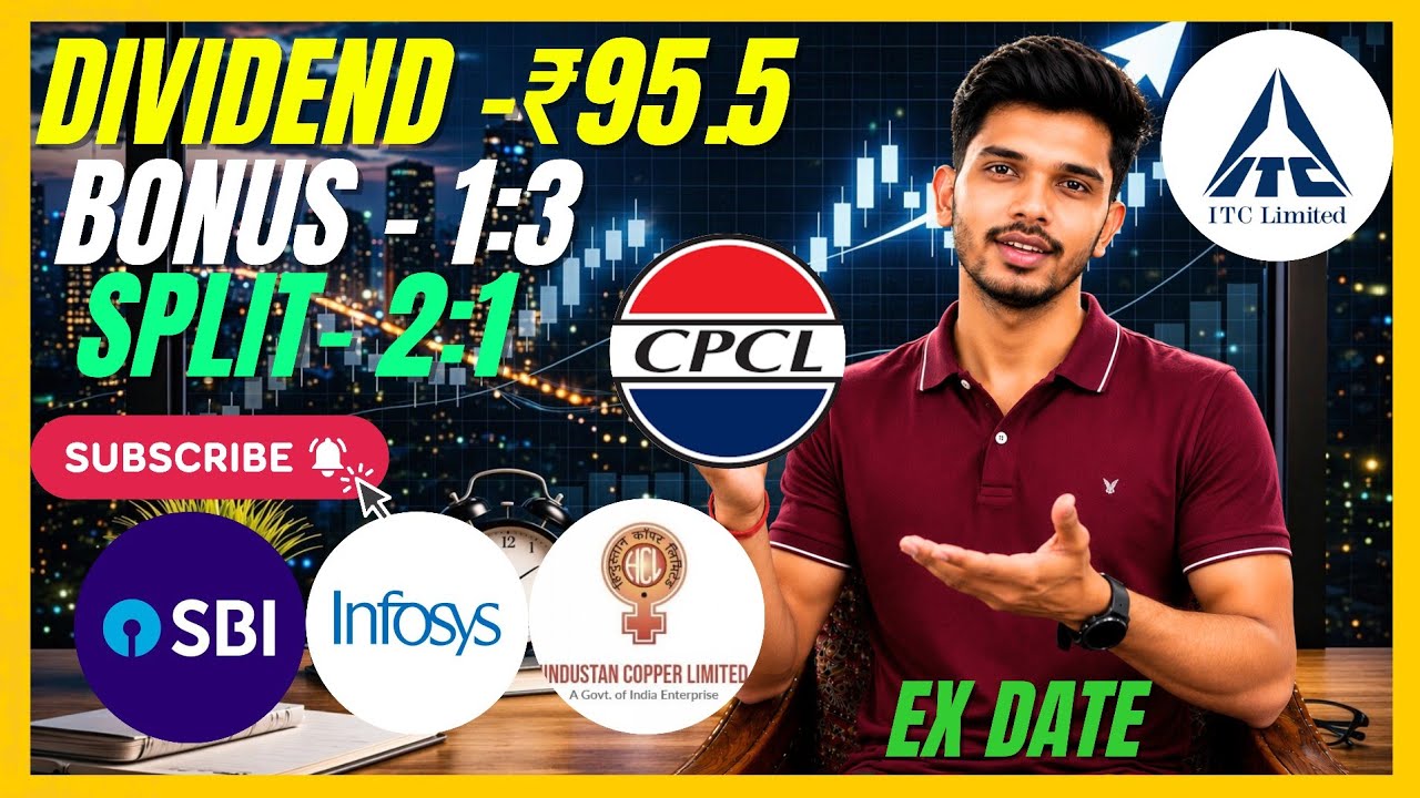 ITC | SBI | Infosys | Hindustan Copper Stocks Declare BIG Dividend, Bonus + Split | Ex-Date