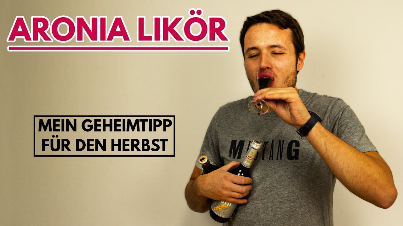 Aronia Likör selber machen aus Aronia Beeren