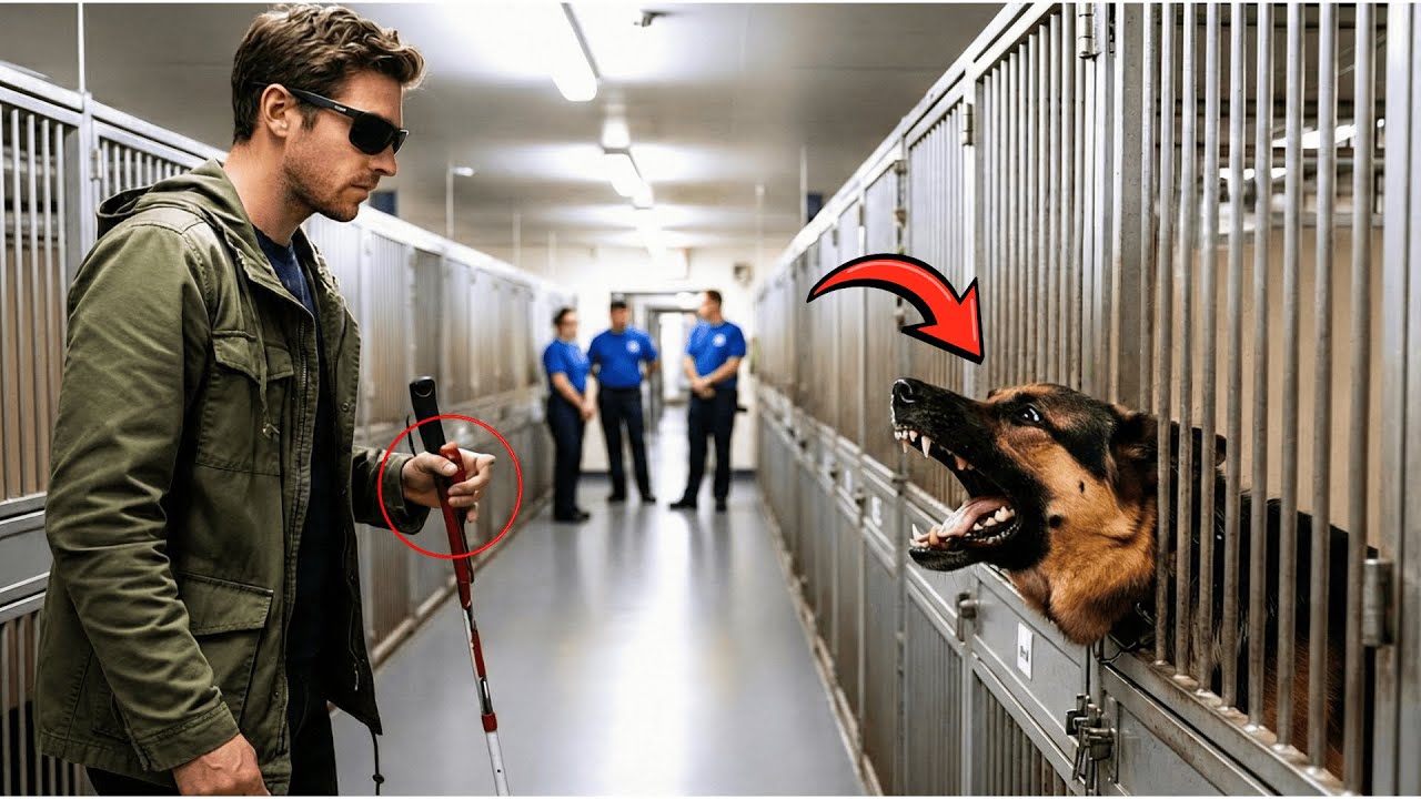 Un veteran orb întâlnește cel mai periculos câine polițist retras. Reacția a șocat pe toată lumea.