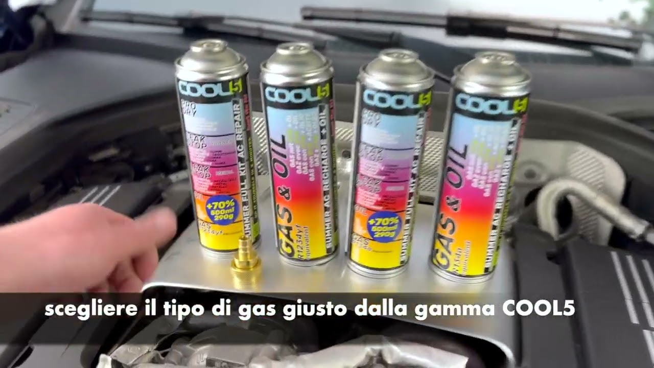 IT COOL5 Summer Full Kit AC Repair - sostituto dell'R134a/ R1234YF