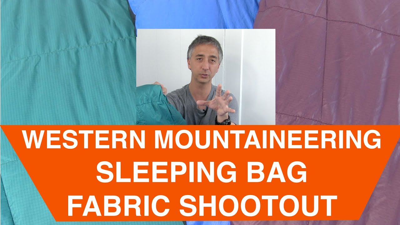 Western Mountaineering Sleeping Bag Fabric Comparison ExtremeLite Microfiber Gore WindStop GWS